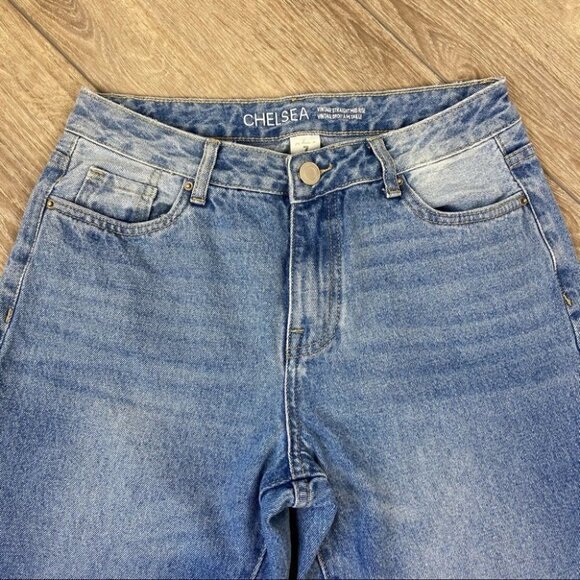 Mandee Chelsea Vintage Straight Mid Rise Jeans - Picture 3 of 15